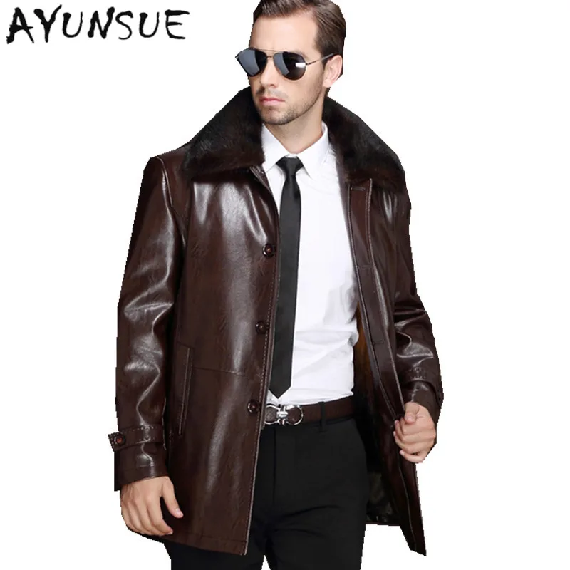 2019 Leather Jacket Men Thick Rex Rabbit Wool Liner Male Leather Jacket Pure Mink Fur Collar PU Leather Jackets Plus Size HJ549
2019 Leather Jacket Men Thick Rex Rabbit Wool Liner Male Leather Jacket Pure Mink Fur Collar PU Leather Jackets Plus Size HJ549
