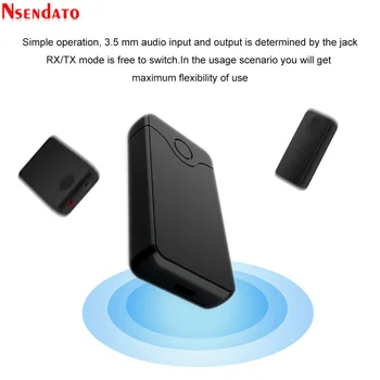 B18 Bluetooth 4.2 Wireless Audio Transmission Receiver Ricevitore Transmetteur 2-In-1 3.5mm Bluetooth Aux Music Speakers Adapter
B18 Bluetooth 4.2 Wireless Audio Transmission Receiver Ricevitore Transmetteur 2-In-1 3.5mm Bluetooth Aux Music Speakers Adapter