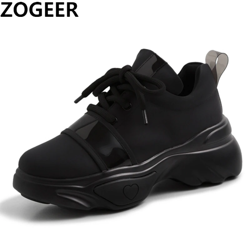 New Sneakers Women Genuine Leather Casual Vulcanized Shoes non-slip Chunky Heels Platform Lace Up Black Lady Shoe Size 35-42
New Sneakers Women Genuine Leather Casual Vulcanized Shoes non-slip Chunky Heels Platform Lace Up Black Lady Shoe Size 35-42