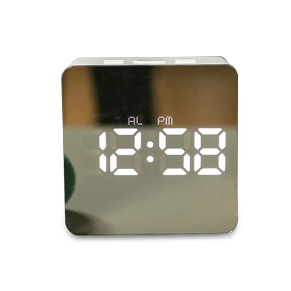LED Alarm Clock Multi-function Electronic Mirror Digital Clock Temperature Snooze Large Display Desk Alarm Clocks Home Decor
LED Alarm Clock Multi-function Electronic Mirror Digital Clock Temperature Snooze Large Display Desk Alarm Clocks Home Decor