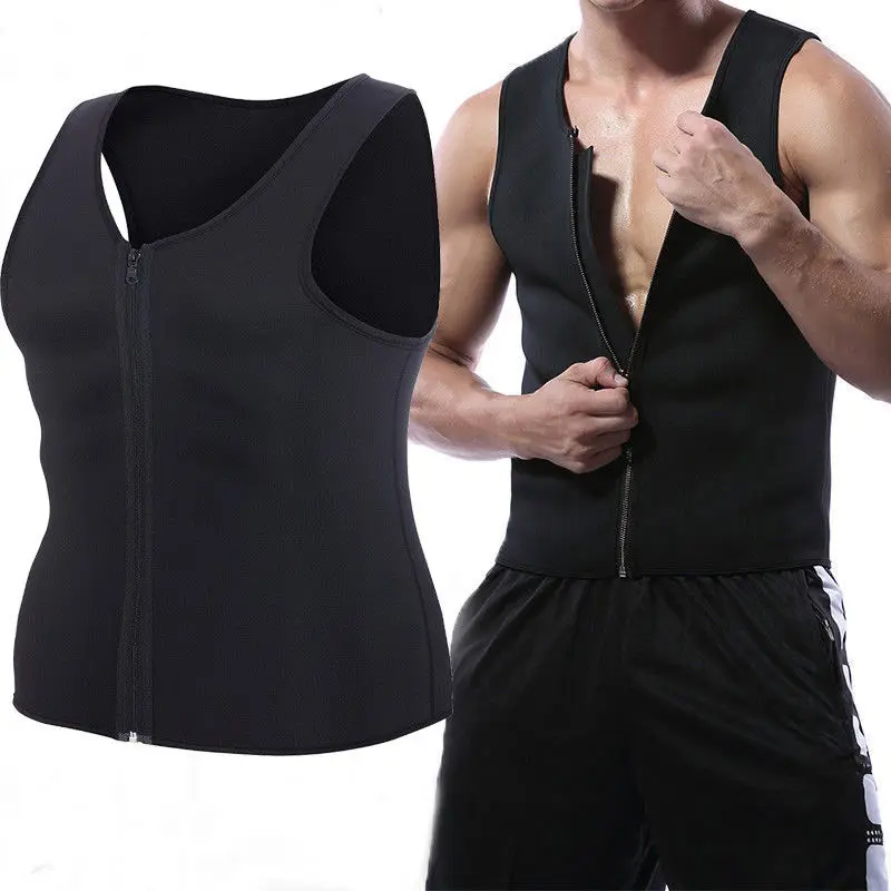 2019 Men's Slimming Neoprene Vest Hot Trainer Shapewear Body Shaper Waist Features Neoprene Nylon Men's Fitness Zipper Vest
2019 Men's Slimming Neoprene Vest Hot Trainer Shapewear Body Shaper Waist Features Neoprene Nylon Men's Fitness Zipper Vest