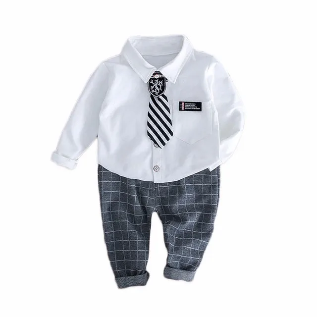 Spring Autumn Baby Boys Clothing Infant Formal Gentleman Tie Shirt Pants Sets Kids Clothess Cotton Children Plaid Leisure Suits
Spring Autumn Baby Boys Clothing Infant Formal Gentleman Tie Shirt Pants Sets Kids Clothess Cotton Children Plaid Leisure Suits