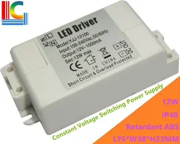 Freeshipping 12V 1A Constant Voltage Switching Power Supply 12W LED Driver 110V 220V Adapter CE Lighting Transformers 5PCs/Lot
Freeshipping 12V 1A Constant Voltage Switching Power Supply 12W LED Driver 110V 220V Adapter CE Lighting Transformers 5PCs/Lot