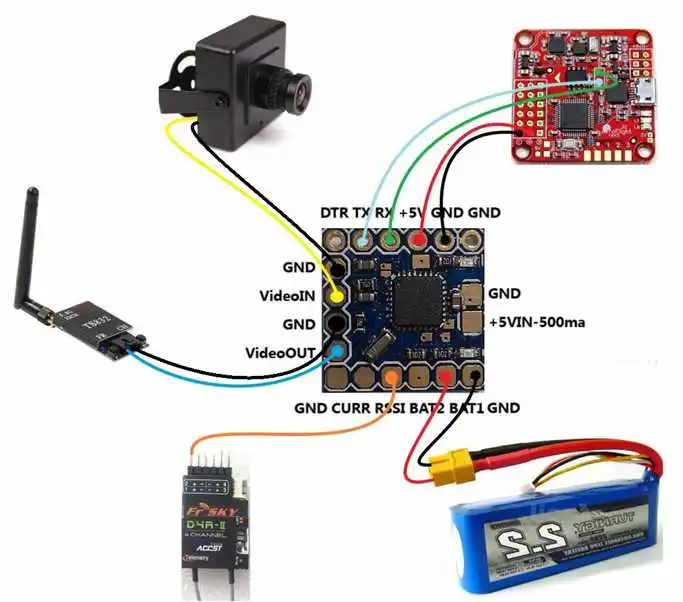 Микро MINIMOSD Minim OSD Mini для APM PIXHAWK Naze32 180 210 QAV180 QAV210 Квадрокоптер гоночный рамка