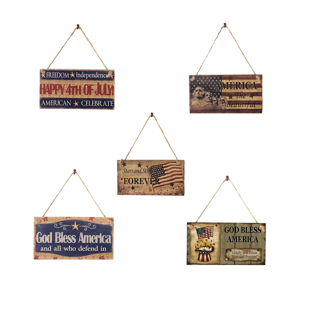 American 4th of July Independence Day Creative 2019 God Bless USA Wall Hanging Decor Wood Decoration Wooden Plaque Sign
American 4th of July Independence Day Creative 2019 God Bless USA Wall Hanging Decor Wood Decoration Wooden Plaque Sign