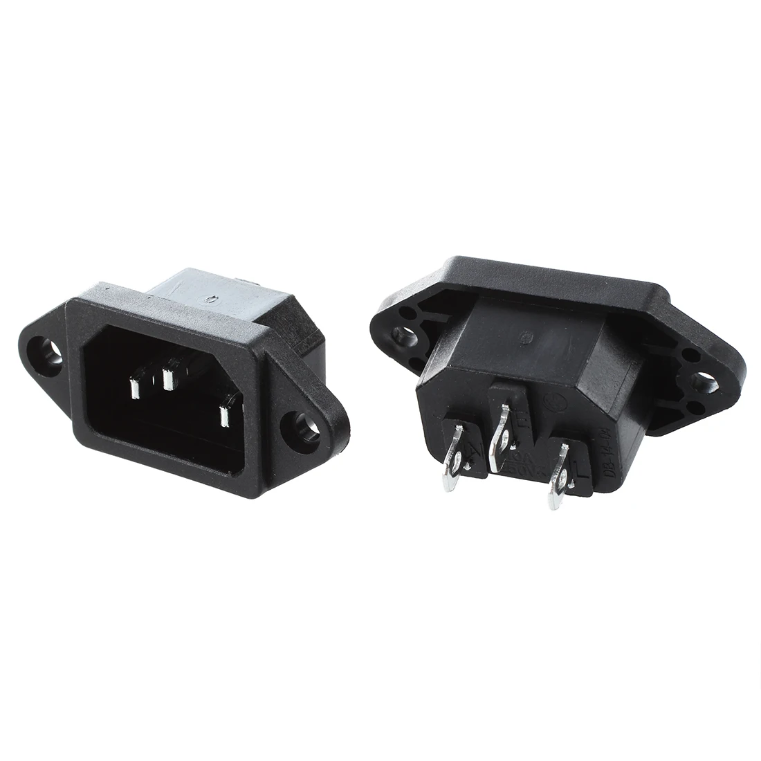 10 шт. черный 3 контакта IEC320 C14 вход питания розетка AC 250V 10A|power plug socket|socket aplug socket |