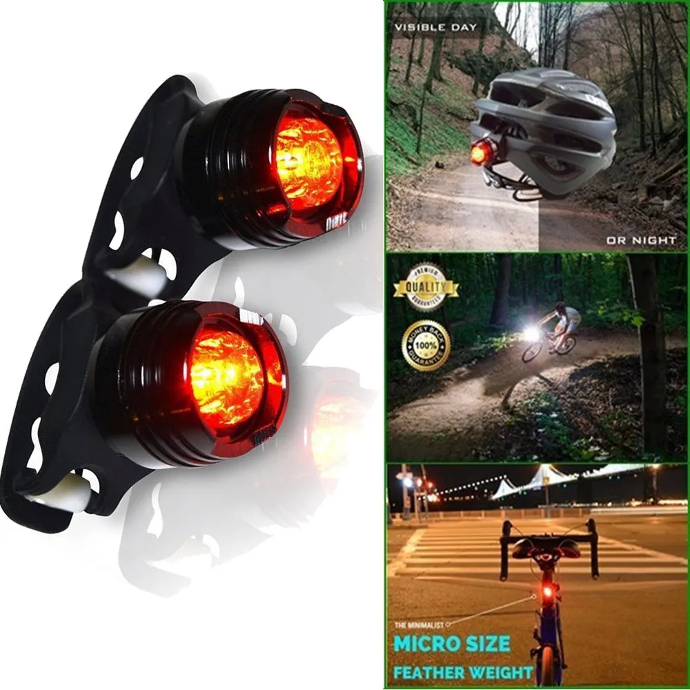 2 Pack Bicycle LED Rear Light Bike Front Headlight Outdoor Bicycle Red LED Rear Light 3 modes Waterproof Tail Lamp Black
2 Pack Bicycle LED Rear Light Bike Front Headlight Outdoor Bicycle Red LED Rear Light 3 modes Waterproof Tail Lamp Black