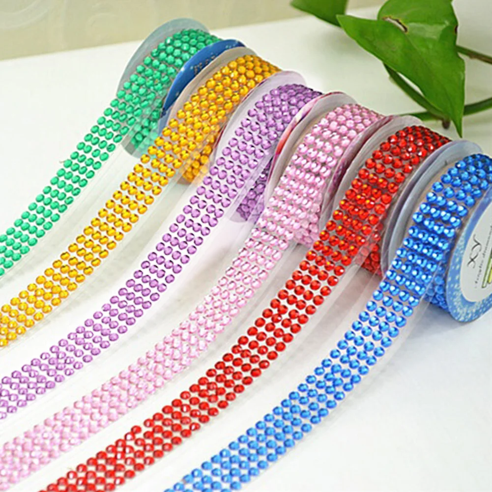 Lovely Candy Color Acrylic DIY Self-Adhesive Roll Rhinestone Stick Tape Craft Sticker for Scrapbook Card Cellphone 0.5m*18mm
Lovely Candy Color Acrylic DIY Self-Adhesive Roll Rhinestone Stick Tape Craft Sticker for Scrapbook Card Cellphone 0.5m*18mm