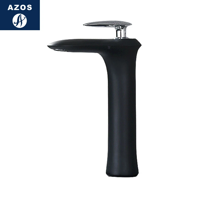 Azos Above Counter Basin Faucet LED Extended Brass Black Cold and Hot Switch Invisible Basin Shower Room Round MPYX002F
Azos Above Counter Basin Faucet LED Extended Brass Black Cold and Hot Switch Invisible Basin Shower Room Round MPYX002F