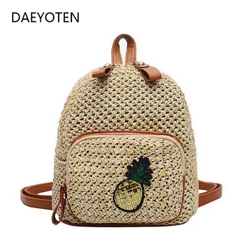DAEYOTEN Bohemia Mini Women Backpack Straw Bag Casual Woven School Bags Travel Summer Small Bag Girl Pineapple Backpack ZM0142
DAEYOTEN Bohemia Mini Women Backpack Straw Bag Casual Woven School Bags Travel Summer Small Bag Girl Pineapple Backpack ZM0142