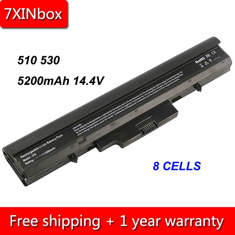 7XINbox 8cell 5200mAh 14.4V Laptop Battery For HP 510 530 HSTNN-FB40 HSTNN-IB44 HSTNN-C29C 443063-001 440264-ABC 440265-ABC 
7XINbox 8cell 5200mAh 14.4V Laptop Battery For HP 510 530 HSTNN-FB40 HSTNN-IB44 HSTNN-C29C 443063-001 440264-ABC 440265-ABC