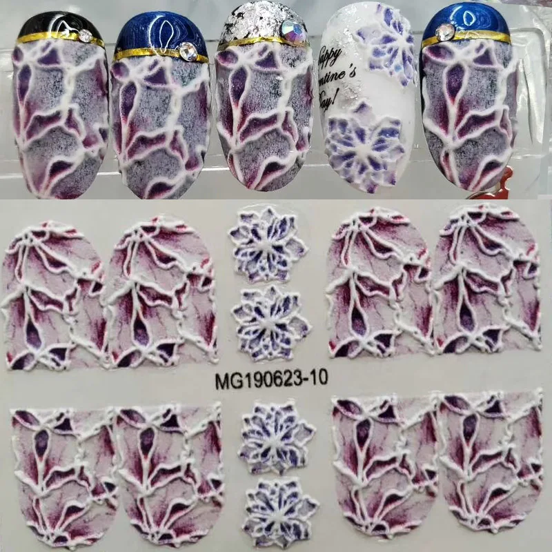 3D Acrylic Engraved Flower Nail Sticker Embossed Beautiful Flowers Green Leaf Nail Water Slide Decals Nail Art Decorations
3D Acrylic Engraved Flower Nail Sticker Embossed Beautiful Flowers Green Leaf Nail Water Slide Decals Nail Art Decorations