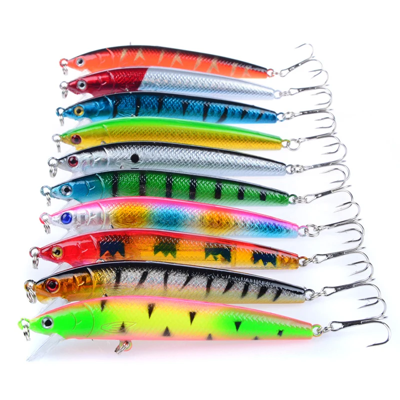 10 Colors Fishing Lure 9.5cm 9g Hard Bait Minnow Crankbait Peche Wobblers Bass Artificial Baits Pike Carp Lures Swimbait
10 Colors Fishing Lure 9.5cm 9g Hard Bait Minnow Crankbait Peche Wobblers Bass Artificial Baits Pike Carp Lures Swimbait