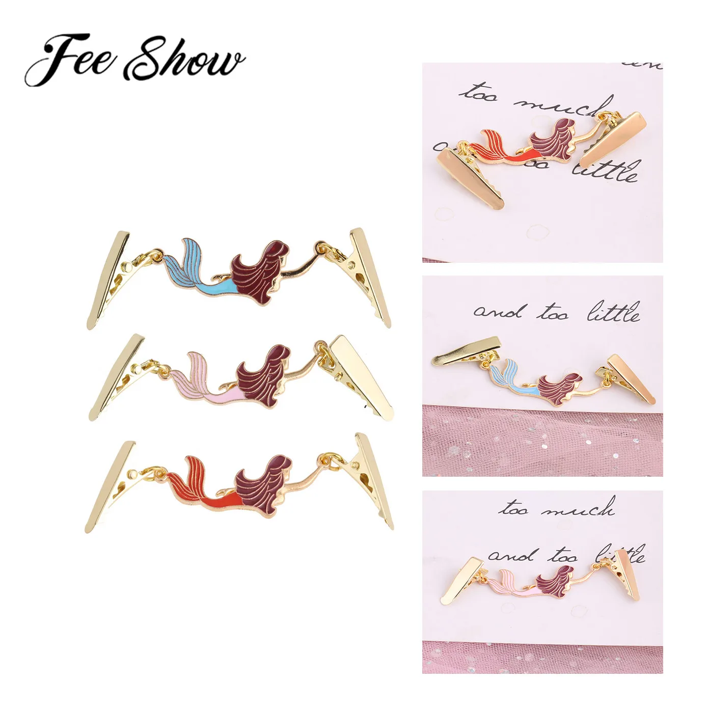 New Women Girls Mermaid Brooches Sweater Shawl Buckle Costumes Party Cardigan Collar Duck-mouth Metal Clip Holder Clothing Clips
New Women Girls Mermaid Brooches Sweater Shawl Buckle Costumes Party Cardigan Collar Duck-mouth Metal Clip Holder Clothing Clips