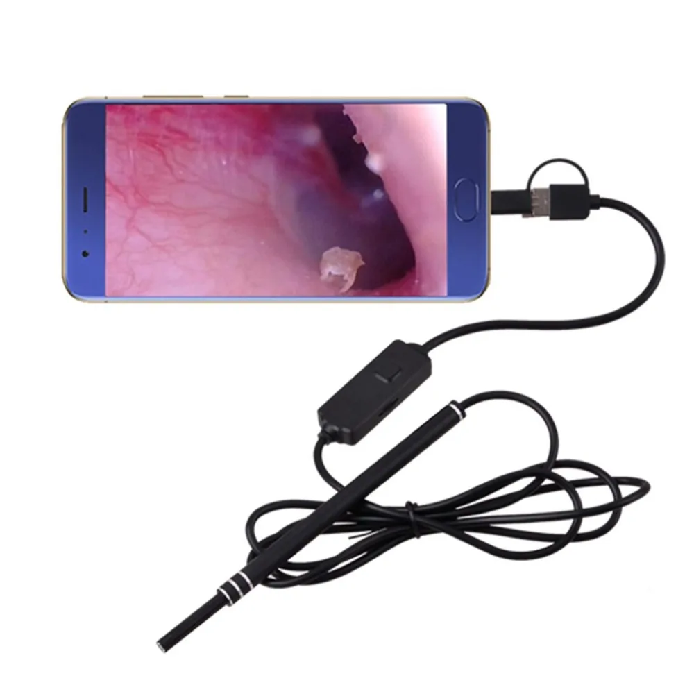 3-in-1 USB Multifunction Endoscope HD Visual Earpick With 6 LED 1MP Camera Ear Spoon Ear Cleaning Tool for Android
3-in-1 USB Multifunction Endoscope HD Visual Earpick With 6 LED 1MP Camera Ear Spoon Ear Cleaning Tool for Android