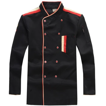 Chef's Uniform Long Sleeve Work Wear Western Restaurant Hotel Kitchen Uniform Hotel Chef Uniform Black/red/white
Chef's Uniform Long Sleeve Work Wear Western Restaurant Hotel Kitchen Uniform Hotel Chef Uniform Black/red/white