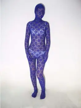 (AC311)Unisex Blue Lace Zentai Sexy Trasparent Full Bodysuit Tight Second Skin Costume
(AC311)Unisex Blue Lace Zentai Sexy Trasparent Full Bodysuit Tight Second Skin Costume