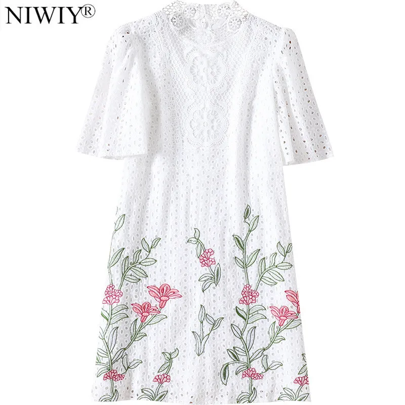 NIWIY Brand Summer Flower Embroidery White Lace Dress Vestidos Verano 2019 Cotton Shirt Dress Sukienki Damskie EleganckieN9220
NIWIY Brand Summer Flower Embroidery White Lace Dress Vestidos Verano 2019 Cotton Shirt Dress Sukienki Damskie EleganckieN9220