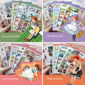 classic Anne of green gables/daddy long legs/alice in wonderland, fairy tale deco sticker set
classic Anne of green gables/daddy long legs/alice in wonderland, fairy tale deco sticker set