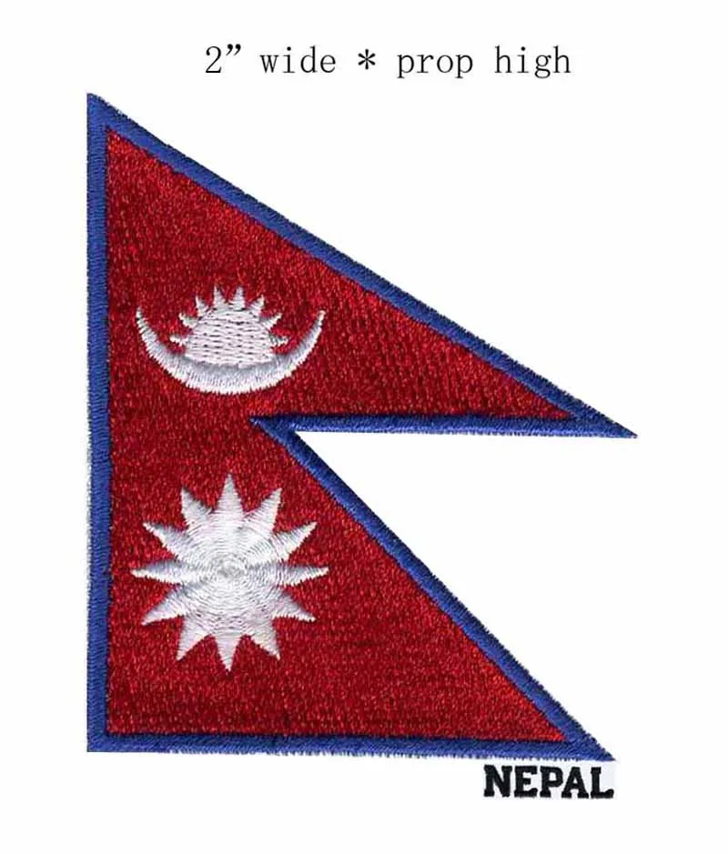 100% NEPAL embroidered flag patch 2 "wide blue border applique fabric appliques for Jacket
100% NEPAL embroidered flag patch 2 "wide blue border applique fabric appliques for Jacket