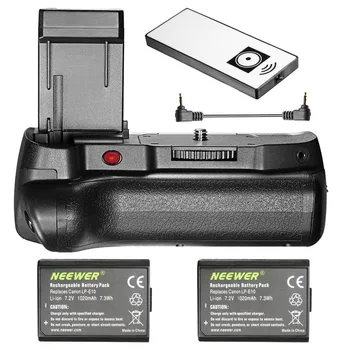 Neewer Infrared Remote Control Vertical Battery Grip with 2-Pack 1020 mAh 7.2V LP-E10 Replacement Li-ion Battery for Canon 1100D
Neewer Infrared Remote Control Vertical Battery Grip with 2-Pack 1020 mAh 7.2V LP-E10 Replacement Li-ion Battery for Canon 1100D