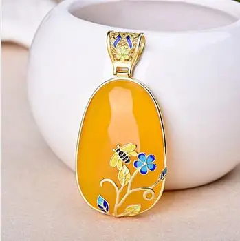 New products free shipping inlay cloisonne beeswax hang pendant jewelry DIY ms bee sweater chain pendant charm style
New products free shipping inlay cloisonne beeswax hang pendant jewelry DIY ms bee sweater chain pendant charm style