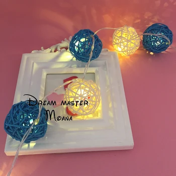 White and Blue Rattan Ball String Light Warm White Fairy Light Holiday Light for Wedding Christmas Party Decoration
White and Blue Rattan Ball String Light Warm White Fairy Light Holiday Light for Wedding Christmas Party Decoration