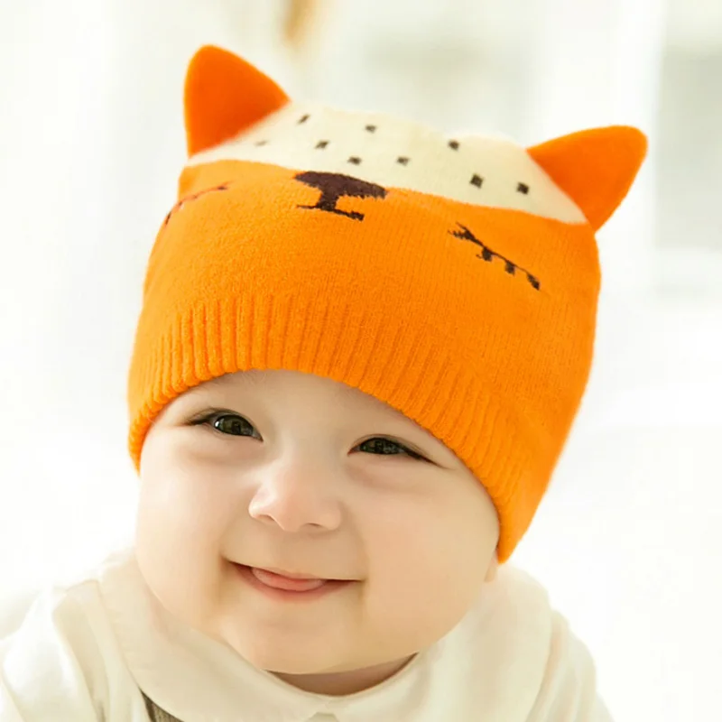 Fox Pattern Baby Knitted Hats Boys Girls Lovely Style Winter Warm Soft Cap Kids Children Age 1 To 5 Years Old Type JN01
Fox Pattern Baby Knitted Hats Boys Girls Lovely Style Winter Warm Soft Cap Kids Children Age 1 To 5 Years Old Type JN01