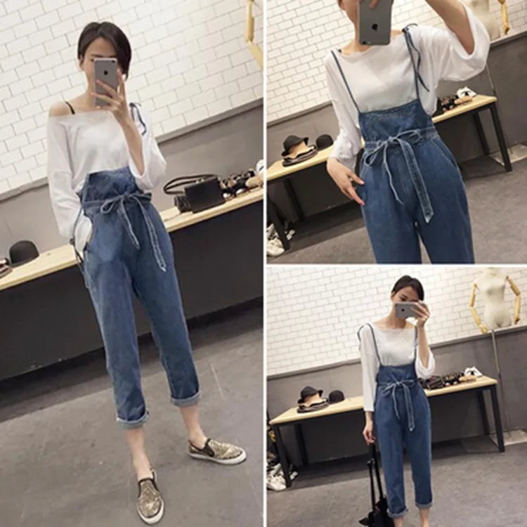 Casual Fashion Rompers Womens Jumpsuit 2018 High Waist Denim Overalls Women Full Length One Piece Outfit
Casual Fashion Rompers Womens Jumpsuit 2018 High Waist Denim Overalls Women Full Length One Piece Outfit