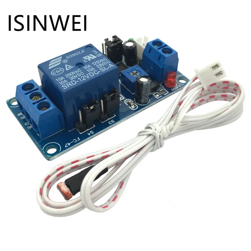 12V photosensitive resistance relay module vehicle induction light-operated delay automatic headlight switch control module 
12V photosensitive resistance relay module vehicle induction light-operated delay automatic headlight switch control module