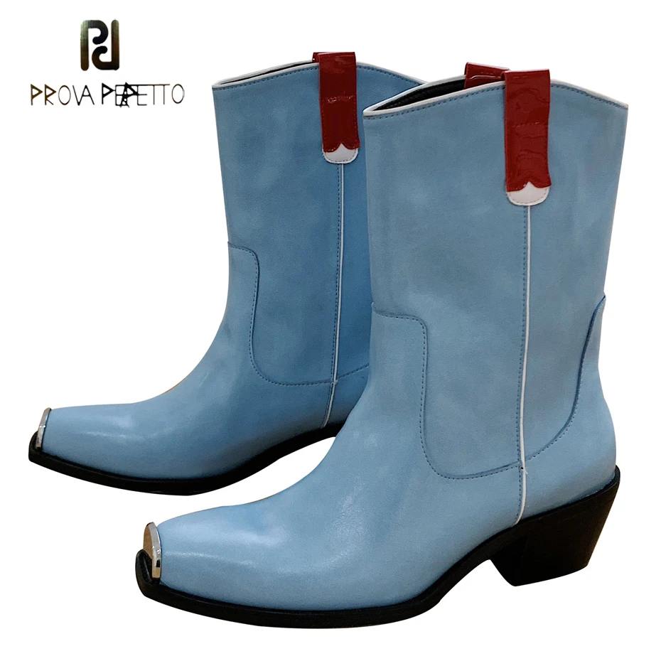 Prova Perfetto newest cow leather square metal toe martin boots chunky kitten heel runway winter shoes fashion women short boots
Prova Perfetto newest cow leather square metal toe martin boots chunky kitten heel runway winter shoes fashion women short boots