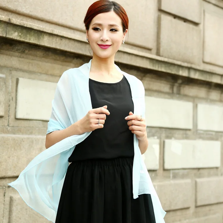 Silk Chiffon Scarf Women Scarf Plain Color Cute Small Size Wrap 50X140cm For Autumn Soft Breathable Thin Scarf
Silk Chiffon Scarf Women Scarf Plain Color Cute Small Size Wrap 50X140cm For Autumn Soft Breathable Thin Scarf
