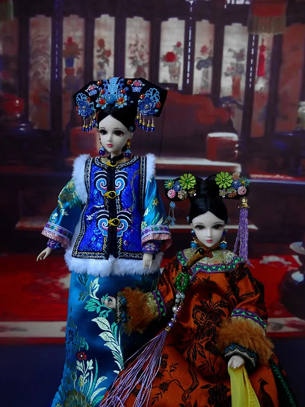 32CM Handmade Ancient Chinese Girl Dolls Collectible Qing Dynasty Princess Doll Vintage Ethnic BJD Doll Toys
32CM Handmade Ancient Chinese Girl Dolls Collectible Qing Dynasty Princess Doll Vintage Ethnic BJD Doll Toys