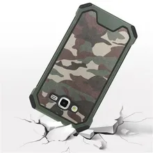 Navy Camouflage Hybrid Armor Shockproof Cover Case For Samsung Galaxy 2016 J3 J310 / J5 J510 / J7 J710 Tough Protective Cases