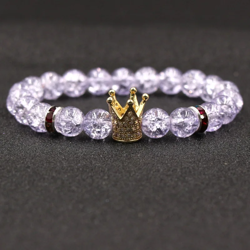 Couple Crown Crystal Bead purple Bracelet King and Queen Companions Long Distance Bracelet Friendship jewelry Men Women Gift
Couple Crown Crystal Bead purple Bracelet King and Queen Companions Long Distance Bracelet Friendship jewelry Men Women Gift