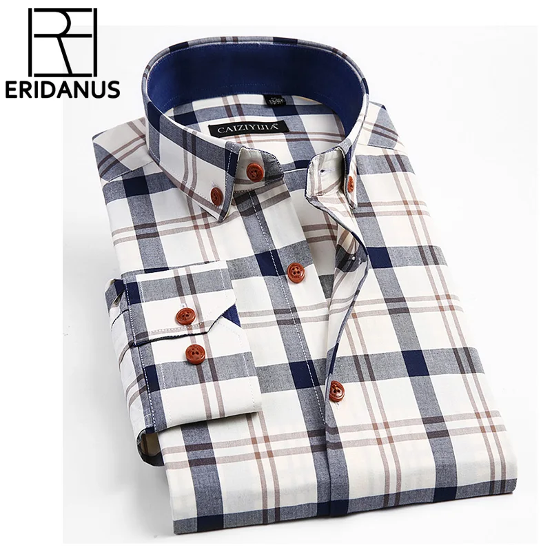 2018 New Brand Men Shirts Social Long Sleeve Plaid Mens Fashion Brushed Flannel Casual Slim Fit Shirt Formal Dress Shirts M638
2018 New Brand Men Shirts Social Long Sleeve Plaid Mens Fashion Brushed Flannel Casual Slim Fit Shirt Formal Dress Shirts M638