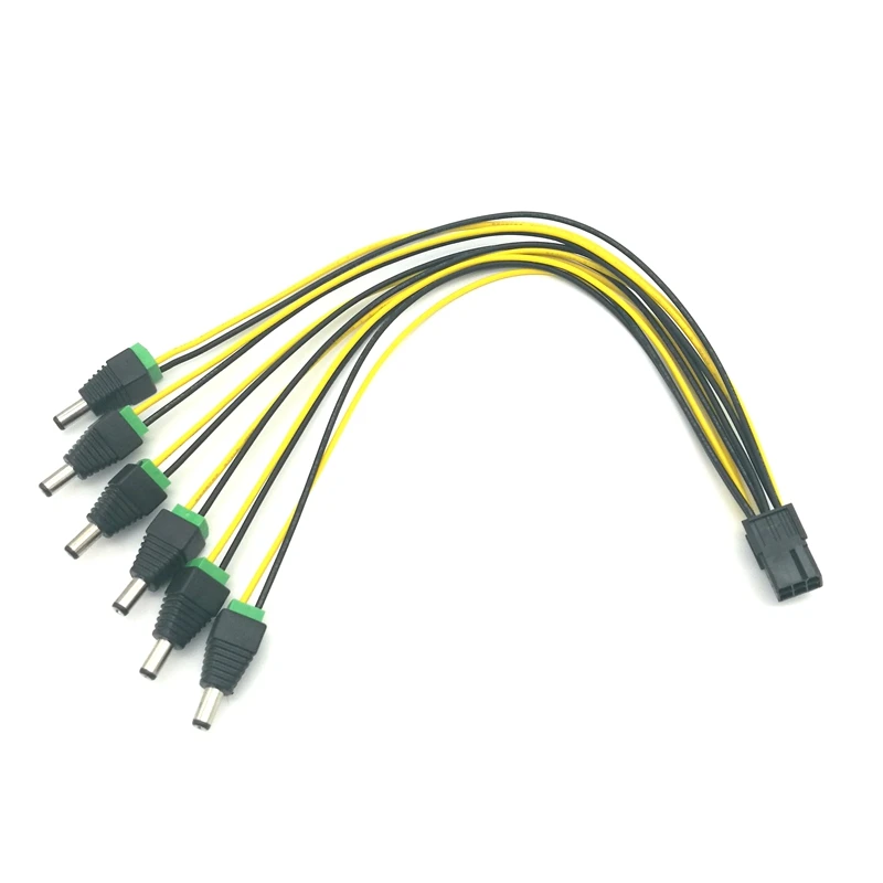 Angitu PCI-E Экспресс 6-контактный разъем мама к 6xDC 5.5X2.5 мм вилки 12 В кабель питания 60 см
Angitu PCI-E Экспресс 6-контактный разъем мама к 6xDC 5.5X2.5 мм вилки 12 В кабель питания 60 см