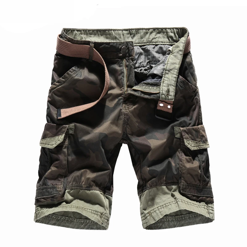 New Camouflage Men Short Summer Cargo Shorts Men Casual Loose Mid-waist short homme Multi-pockets Men Shorts Cotton No Belt
New Camouflage Men Short Summer Cargo Shorts Men Casual Loose Mid-waist short homme Multi-pockets Men Shorts Cotton No Belt