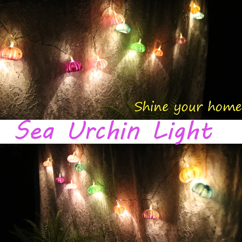 Free Shipping(1pcs/lot)Color Sea Urchin LED Light String Natural Shell Wedding&Christmas Decor Handmade Craft Party Supplies
Free Shipping(1pcs/lot)Color Sea Urchin LED Light String Natural Shell Wedding&Christmas Decor Handmade Craft Party Supplies