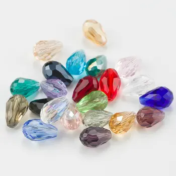 Top Quality 10x15MM Crystal Tear Drop Shape Jewelry Beads Glass Beads Loose Spacer Round Beads For Jewelry Making DIY 15 colors
Top Quality 10x15MM Crystal Tear Drop Shape Jewelry Beads Glass Beads Loose Spacer Round Beads For Jewelry Making DIY 15 colors