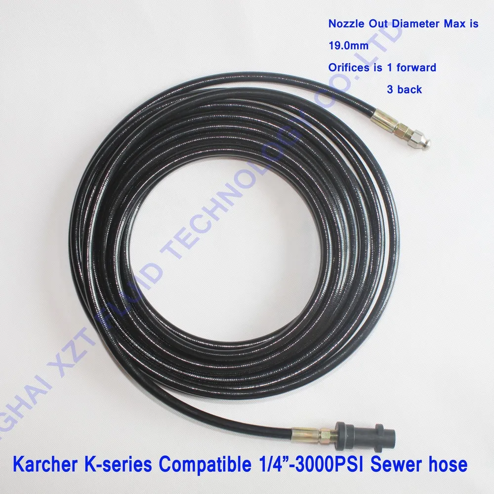 XZT-S13 30m/100FTX20MPa/3000PSI Pressure Washer Sewer Jetter drain hose,Pipe Cleaner for Karcher K1K2K3K4K5K6K7
XZT-S13 30m/100FTX20MPa/3000PSI Pressure Washer Sewer Jetter drain hose,Pipe Cleaner for Karcher K1K2K3K4K5K6K7