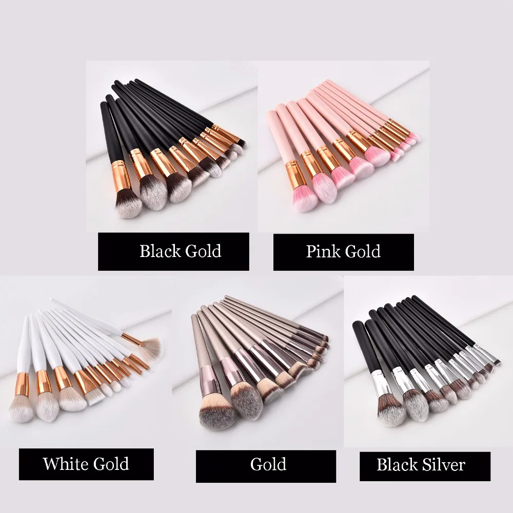 10Pcs Women Makeup Brushes Tool Set Cosmetic Powder Eye Shadow Foundation Blush Blending Beauty Make Up Brush Maquiagem New
10Pcs Women Makeup Brushes Tool Set Cosmetic Powder Eye Shadow Foundation Blush Blending Beauty Make Up Brush Maquiagem New