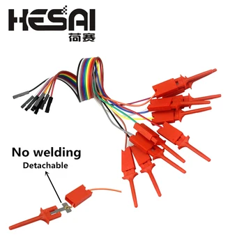 Smart Electronics 10Pcs Test Hook Clip For Logic Analyzer USB Saleae 24M 24MHz 8CH
Smart Electronics 10Pcs Test Hook Clip For Logic Analyzer USB Saleae 24M 24MHz 8CH