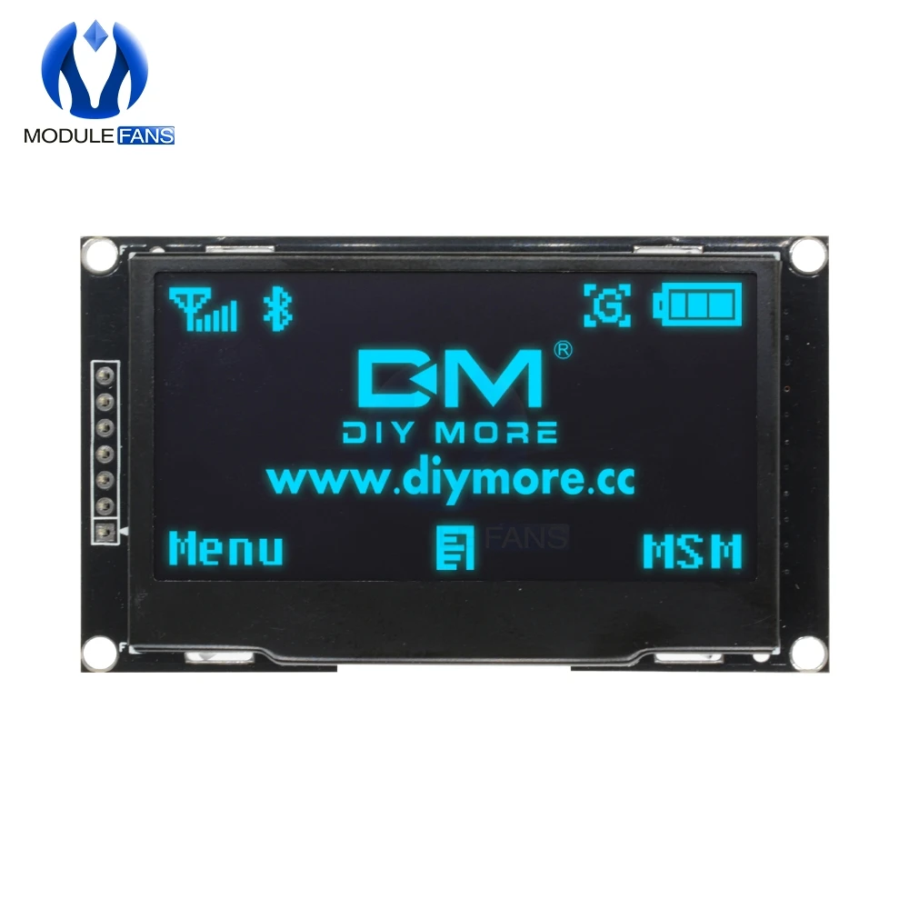 Синий 2 42 "цифровой ЖК экран 12864 128X64 OLED модуль дисплея C51 плата для Arduino SSD1309 STM32