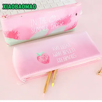 Pink series! Strawberry Fruit Simple Creative PU Pencil Case Large Capacity Cute Student Pencil Bag Sweet Stationery
Pink series! Strawberry Fruit Simple Creative PU Pencil Case Large Capacity Cute Student Pencil Bag Sweet Stationery