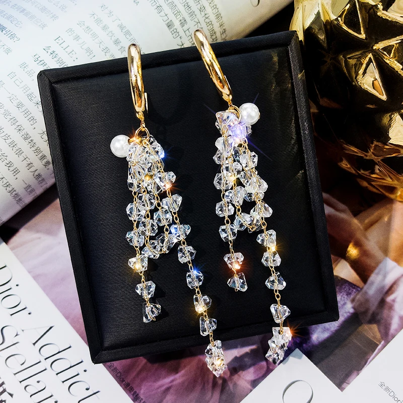 New long personality 2019 new cool long tassel earrings female student temperament earrings
New long personality 2019 new cool long tassel earrings female student temperament earrings