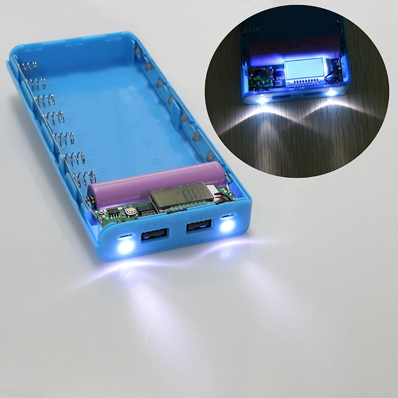 Kebidumei горячая Распродажа 5 в двойной USB 18650 Внешний аккумулятор зарядное