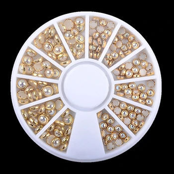 1 wheel mix Gems AB Beige Metal Edge Pearls nail Glitter Rhinestone Nail Beads Studs Rivet Charm Nail Art Decorations Manicure
1 wheel mix Gems AB Beige Metal Edge Pearls nail Glitter Rhinestone Nail Beads Studs Rivet Charm Nail Art Decorations Manicure