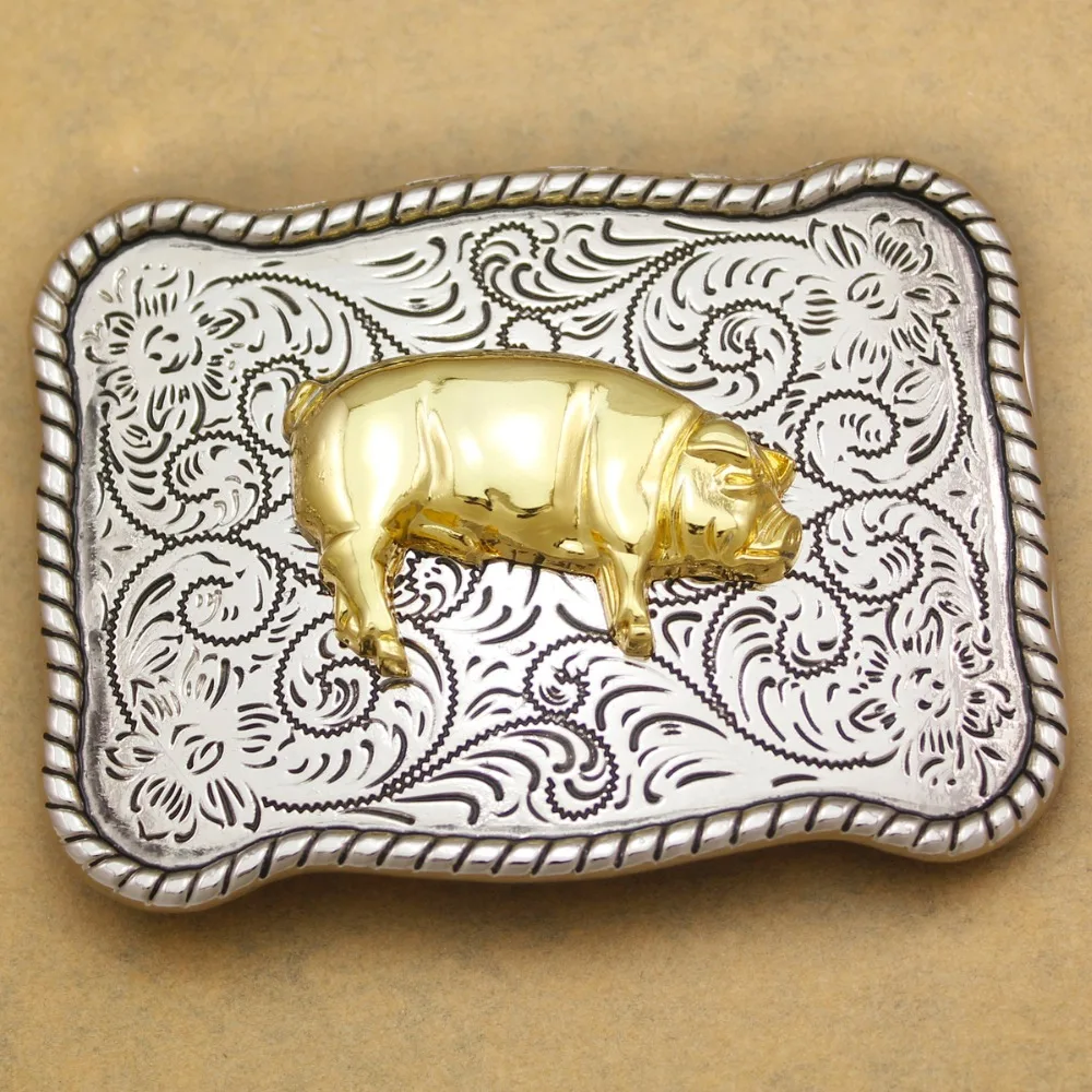 Фото Западное золото кабана свинья животное охотничий трактор ферма Посеребренная