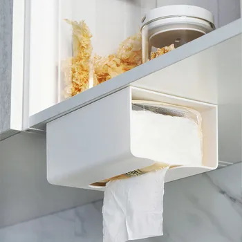 Tissue box Wall-mounted Paper Towel Holder Kitchen Paper Storage Box Plastic Napkin Dispenser Toilet Papers Holder Home Storage
Tissue box Wall-mounted Paper Towel Holder Kitchen Paper Storage Box Plastic Napkin Dispenser Toilet Papers Holder Home Storage